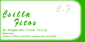 csilla fitos business card